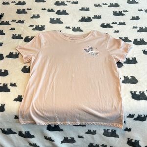 Rebellious One Pink Butterfly T-Shirt